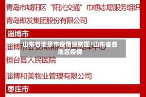 山东各地级市疫情级别图/山东省各地区疫情