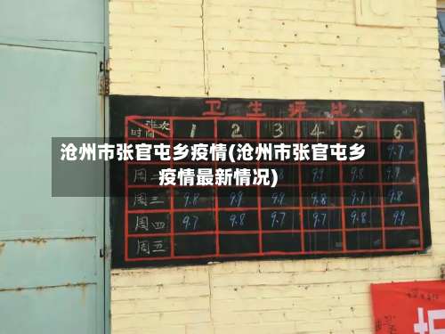 沧州市张官屯乡疫情(沧州市张官屯乡疫情最新情况)-第3张图片
